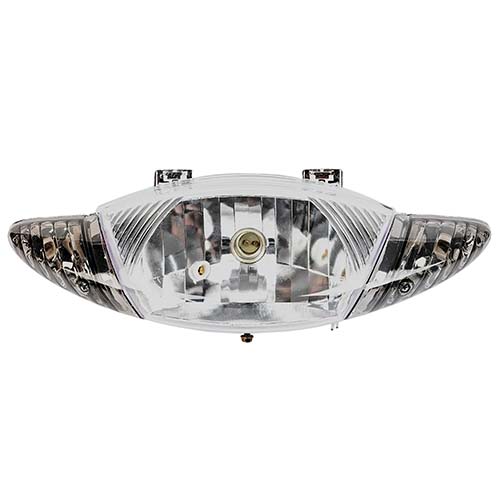 FAROL DELANTERO C/GIROS SMASH (CRISTAL+FUME)/ MOTOMEL BIT /ZANELLA ZB110D Y OTRAS PLASTICA VC (489)