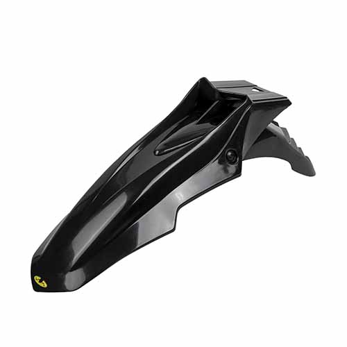 GUARDABARRO DELANTERO SUPERMOTO COMPLETO (2 PARTES) COLORES NEGRO/NEGRO PLASTICA VC (722)