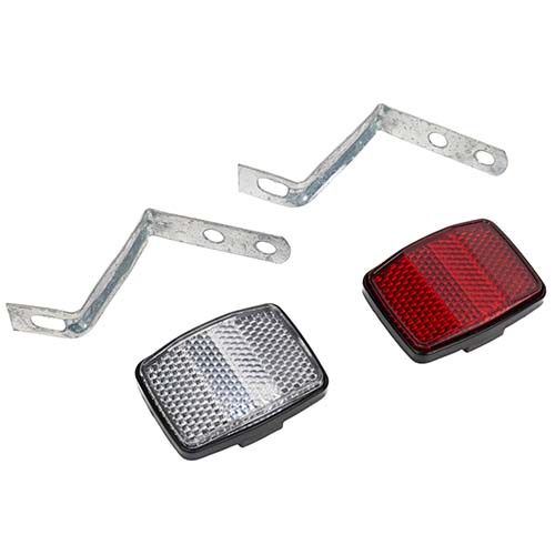 REFLECTOR TODO TERRENO CON FLEJE DE CHAPA CRISTAL + ROJO PLASTICA VC (1064)