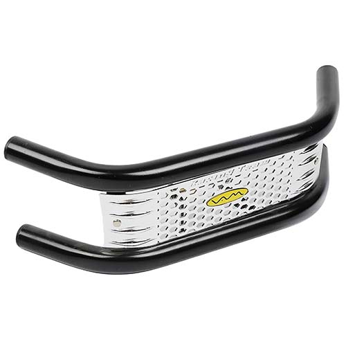 PROTECTOR DEFENSA YAMAHA YBR PINTADO NEGROC/EMBELLECEDOR CROMADO PLASTICA VC (830)