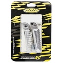 PEDALIN TRASERO RACING TEAM ALUMINIO MACIZO UNI. Ø8 JGO. PLASTICA VC (688)