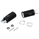 PEDALIN TRASERO SUZUKI AX100/ HONDA CG TORNADO/ OTRAS NEGRO JGO. PLASTICA VC (253)