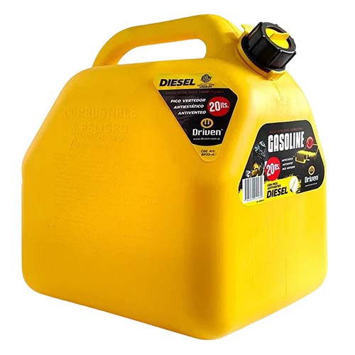 BIDON PROFESIONAL 20 LTS. AMARILLO ANTIESTATICO ANTIVENTEO DRIVEN (BP20-A)
