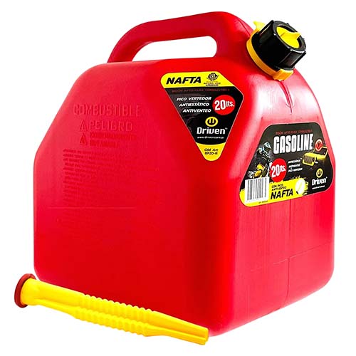 BIDON PROFESIONAL 20 LTS. ROJO ANTIESTATICO ANTIVENTEO DRIVEN (BP20-R)