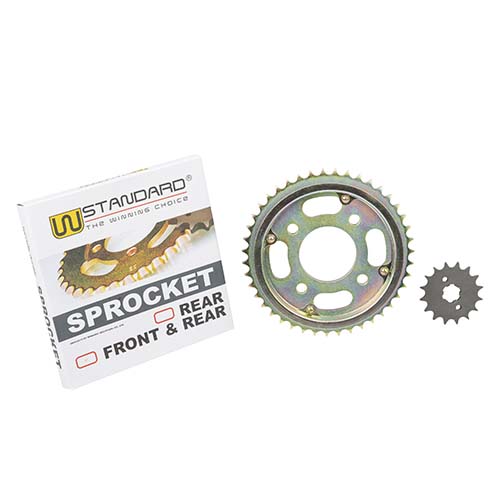 CORONA Y PIÑON HONDA CG TITAN 150 (43/16) DORADA STD