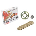 KIT TRANSMISION GILERA SMASH / HONDA WAVE (35/15) 428H-108L C/CAD. DOR. STD