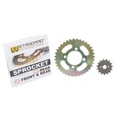 CORONA Y PIÑON GILERA SMASH 110 / HONDA WAVE (36/14) DORADA STD