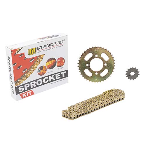KIT TRANSMISION MOTOMEL CUSTOM 200 / CG150 S2 / HJ125 (40/15) C/CAD. DOR. STD