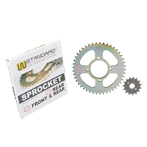 CORONA Y PIÑON YAMAHA YBR 2003/05 DORADA STD