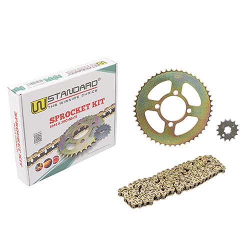 KIT TRANSMISION YAMAHA XTZ 125 STD 428H-122L C/CAD. DOR. STD