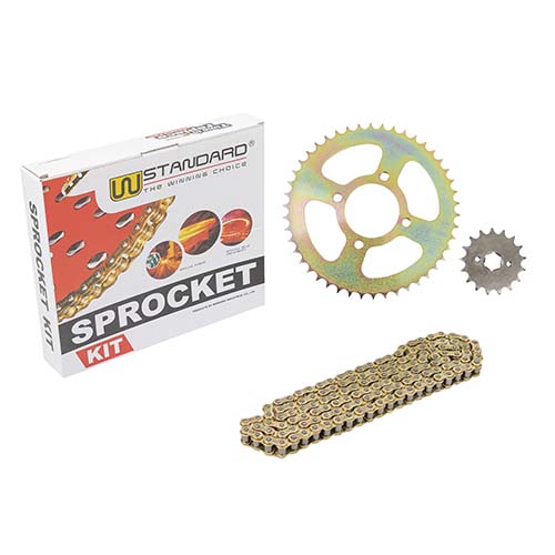 KIT TRANSMISION MOTOMEL SKUA 150 (46/17) 428H-134L C/CAD. DOR. STD