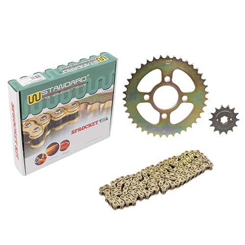 KIT TRANSMISION BAJAJ ROUSER 200 (39/14) 520H-104L C/CAD. DOR STD