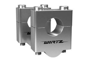 ELEVADOR +35mm UNIVERSAL (JGO) CON TAPA (P/MANUBRIOS 7/8 22mm) COLOR PULIDO WIRTZ (257-35mm-POL)