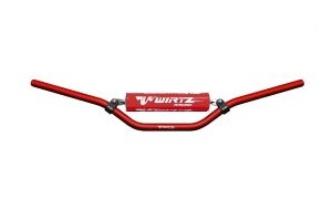 MANUBRIO X6 22MM (ALTO) ROJO/RED (PAD ROJO) WIRTZ (231-RD)
