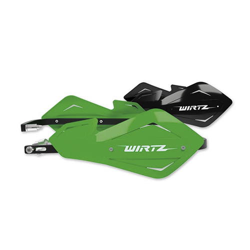 CUBREMANOS METAL (ALMA ALUMINIO) VERDE+NEGRO FREE WIRTZ (SHOCKMT-VE)