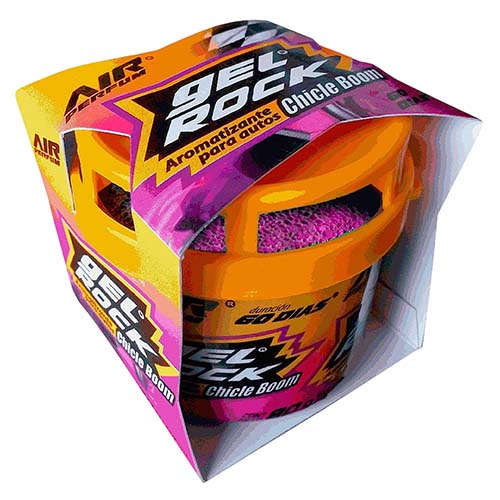 AIR PERFUM GEL ROCK CHICLE BOOM 80gr SILISUR