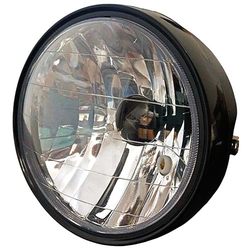 FAROL DELANTERO ZANELLA RX 150cc/ OTRAS COMPLETO (NEGRO) PLASTICA VC (809)