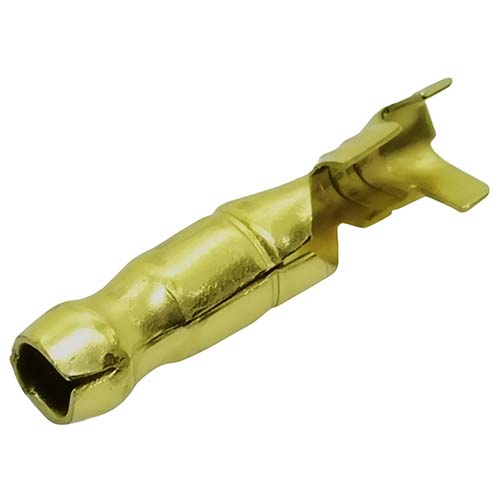 TERMINAL TUBO MACHO Ø 4mmm BRONCE X 100 U. PLASTICA VC (704)