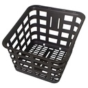 CANASTO UNIV. DEPORTIVO 33X30X24 P/MOTO Y BICI NEGRO PLASTICA VC (650)