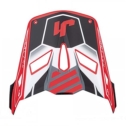 VISERA J22F FIBRA DE VIDRIO TALENT BLACK/RED JUST1