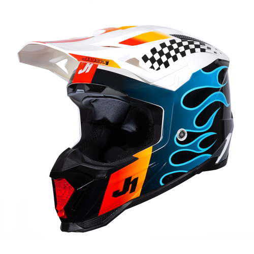 CASCO J40 SIXTIES BLUE/BLACK/WHITE GLOSS XL JUST1