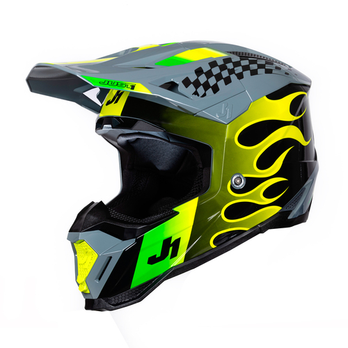 CASCO J40 SIXTIES YELLOW/BLACK/GREY GLOSS S JUST1