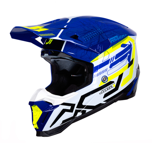 CASCO J40 MISSION FLUO YELLOW/BLUE GLOSS M JUST1
