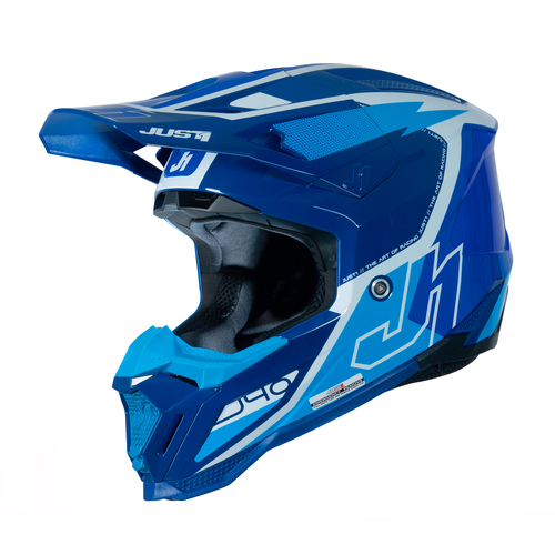 CASCO J40 FLASH WHITE/BLUE MATT S JUST1
