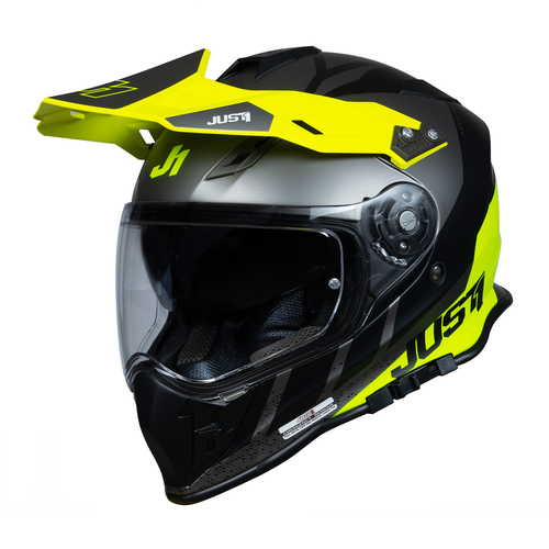 CASCO J34 PRO OUTERSPACE WHITE/FLUO YELLOW/BLACK XL JUST1