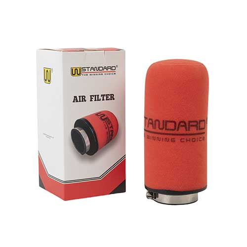 FILTRO DE AIRE COMPETICIÓN CON RESORTE 43X150 mm STD