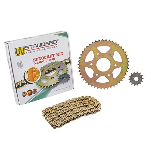 KIT TRANSMISION BAJAJ DOMINAR 400 / KTM DUKE 390 (46/14) 520HO-118L  C/ORING DOR. STD
