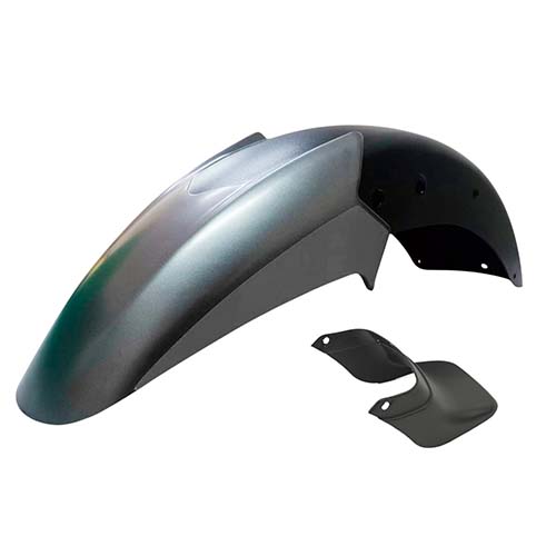 GUARDABARRO DEL. BAJAJ ROUSER NS125 GRIS (+ BABERITO) MTC