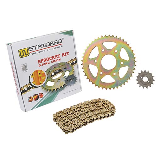 KIT TRANSMISION BAJAJ DOMINAR 400 / KTM DUKE 390 (45/15) 520HO-120L C/ORING DOR. STD