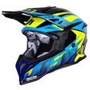 CASCO JUST1 J39 REVO BLUE FLUO YELLOW BLACK GLOSS XL