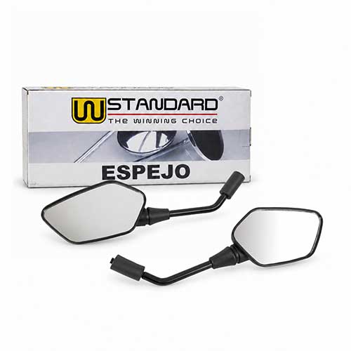 ESPEJO HONDA NEW TITAN 150 / GLH150 GAUCHA C/CERTIFICACION EMARK WSTD01 (JGO) STD