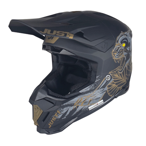 CASCO JUST1 J40 PANTER BLACK MATT L