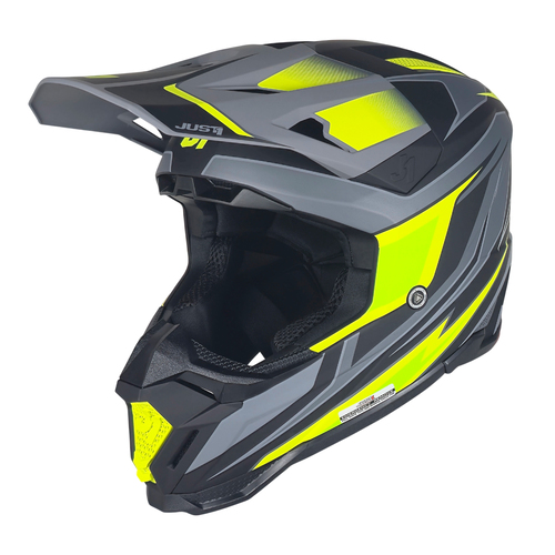 CASCO JUST1 J40 SPEED YELLOW FLUO/BLACK MATT M