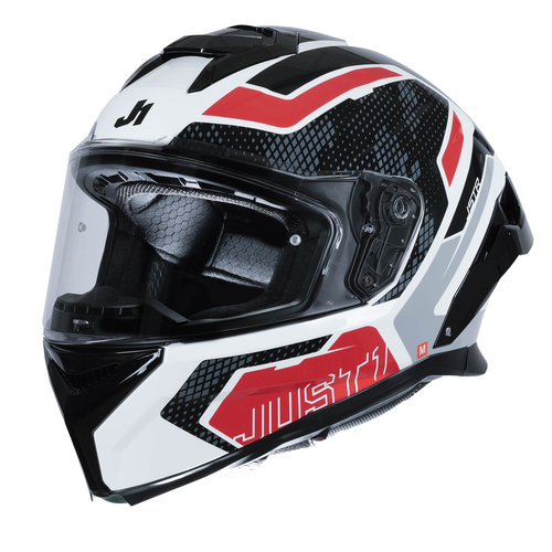 CASCO JUST1 J-STR UNION RED/WHITE GLOSS L