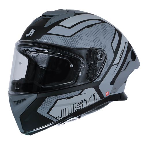 CASCO JUST1 J-STR UNION BLACK/GREY MATT XXL