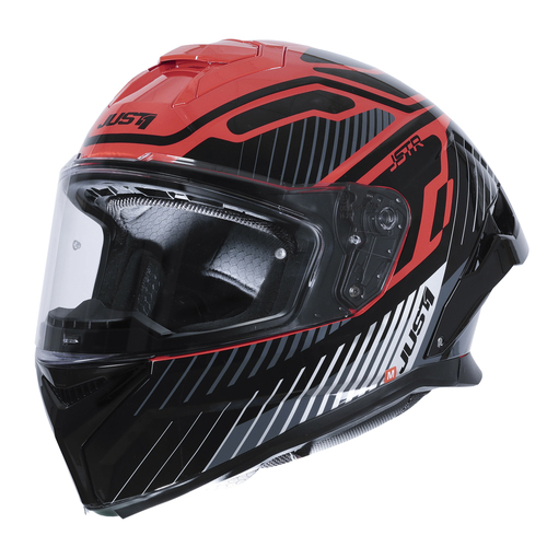 CASCO JUST1 J-STR TACTICAL RED/SILVER GLOSS M