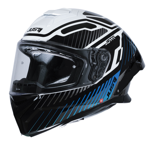 CASCO JUST1 J-STR TACTICAL BLUE/WHITE GLOSS XXL