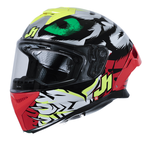 CASCO JUST1 J-STR DEMONIC RED/YELLOW/BLACK GLOSS M