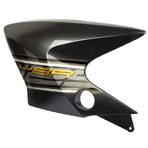 CACHA TANQUE YAMAHA YBR125 ED FACTOR GRIS OSCURO LADO IZQUIERDO MTC