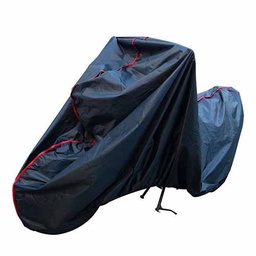 [DIN036] CUBRE MOTO SILVER NEGRO TALLE XL DINAMIC