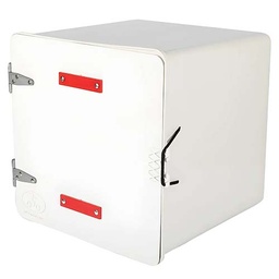 [PVC009] CAJA PARA DELIVERY SUPER 41X41X41 C/1 ESTANTE BLANCA PLASTICA VC (589)