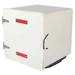 [PVC056] CAJA PARA DELIVERY 41X41X41 C/BASE EXTRAIBLE C/1 ESTANTE BLANCA PLASTICA VC (1097B)