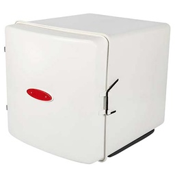 [PVC057] CAJA PARA DELIVERY 41X41X50 C/BASE EXTRAIBLE/SOPORTE C/1 ESTANTE LARGE BLANCA PLASTICA VC (1098B)