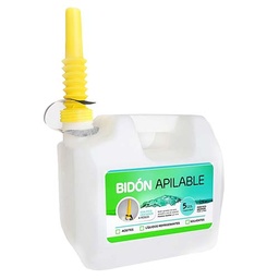 [VEC014] BIDON MULTIUSO REFORZADO 5 LITROS TRANSPARENTE C/PICO DRIVEN (BM05-T)