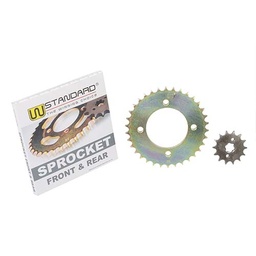 [W02202] CORONA Y PIÑON HONDA C125 BIZ DORADA STD