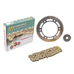 [W05191] KIT TRANSMISION HONDA NXR 125 BROS STD 428H-132L/XR125L C/CAD. DOR. STD